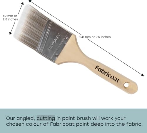 Fabricoat Brush Combo, Angled 60mm / 2.5in Paint Brush and Cleaning Brush - Image 2