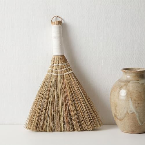 Miscanthus Hand Woven Sweeper Broom 3pcs Short Handle - Image 6