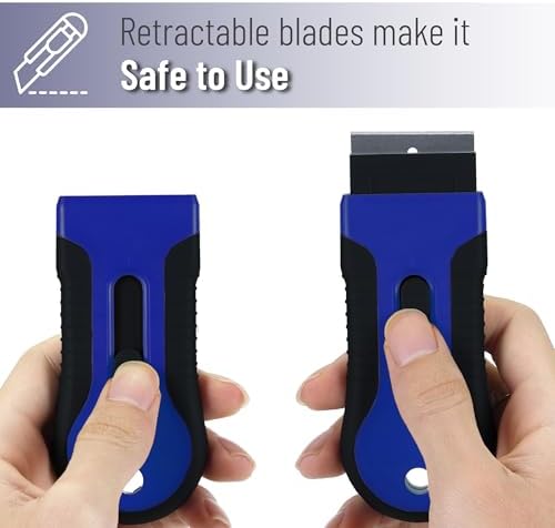 Bates- Razor Blade Scraper Tool, 2 Pack, 30 Extra Stainless Steel Blades - Image 7