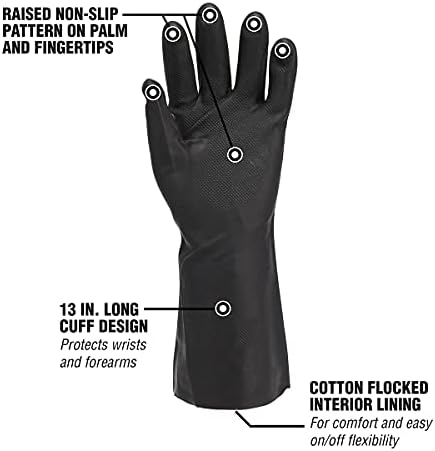 Flexzilla Pro GC400PXL Heavy Duty Cleaning, Long Cuff Gloves - Image 3