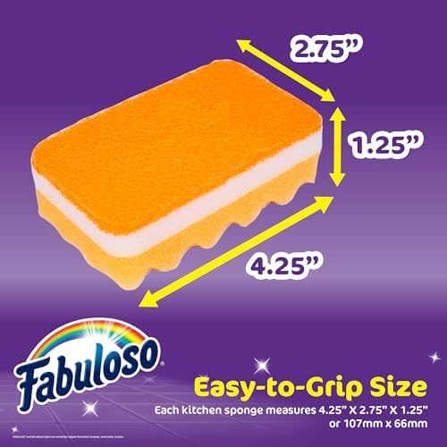 Fabuloso Scratch-Free Kitchen Dish Sponges - Image 5