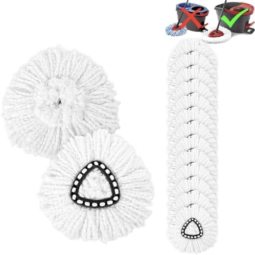 15-Pack Spin Mop Superior Replacement Heads – Compatible by Unknown