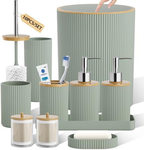 10PC Bathroom Accessories Set by LetUsMakeHomeYourFavoriteDestination