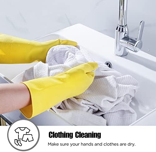 Rubber gloves dishwashing 2 or 4 Pairs - Image 4