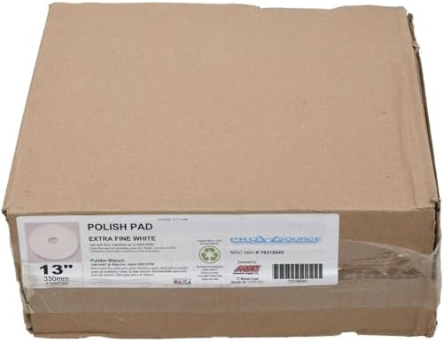 PRO SOURCE Floor Polishing Pads: 5 Pack, Fine White Polyester - Image 4