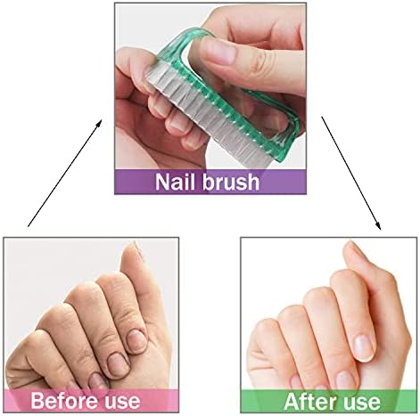 Handle Grip Nail Brush, Hand Fingernail Scrub Cleaning Brushes - Image 5