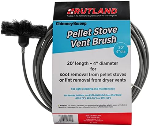 Rutland 4-Inch Pellet Stove/Dryer Vent Brush by RutlandProducts