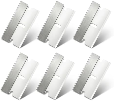 Ceramic single edge razor blades 6 Pack, Razor Blades Refiils by DOOOYU
