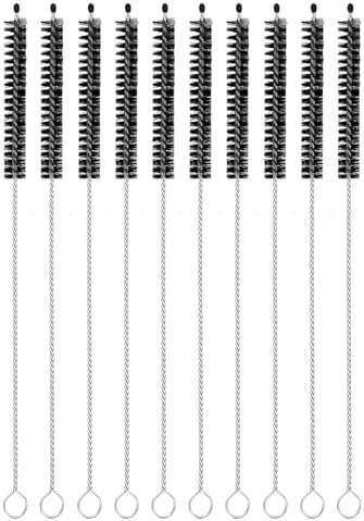 uxcell 10Pcs Drinking Straw Cleaning Brushes, Sippy Cup, Bottle and Tube by uxcell