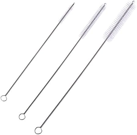 Honbay Straw Cleaner Brushes, nylon bristles stainless steel handle, Nylon - Image 2