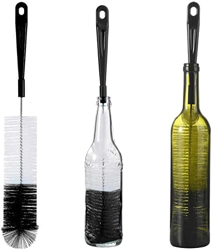 ALINK 3-Pack Long Black Bottle Cleaning Brush by ALINK