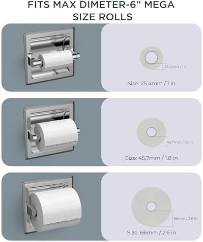 FORIOUS Recessed Toilet Paper Holder - Image 6