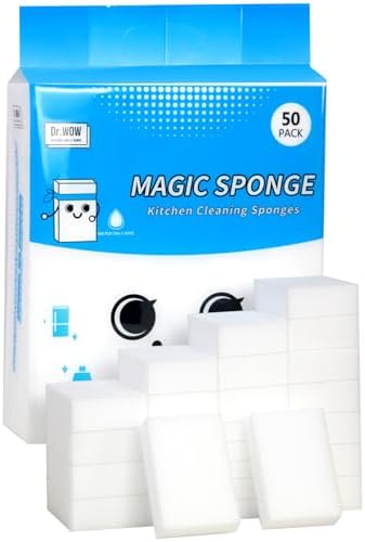 Extra-Thick Melamine Sponge Erasers, 3.94 x 2.76 x 1.18 in by DrWOW
