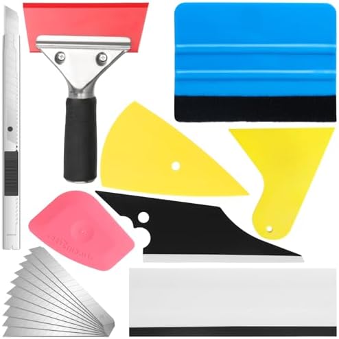 18PCS Window Tint Kit, Felt Squeegee by TIFICAL