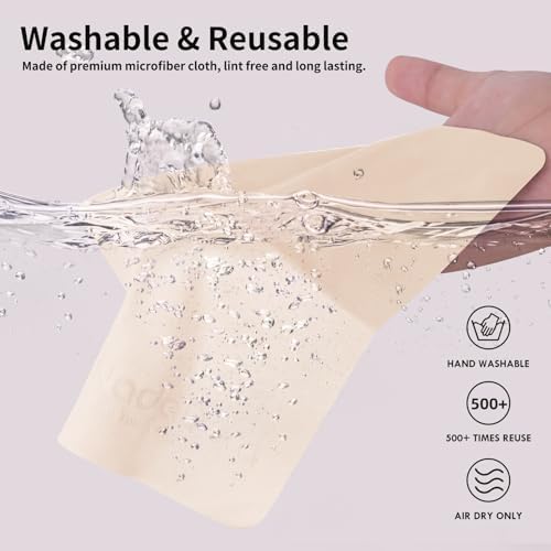 Nadadora Individually Wrapped Microfiber Glasses Cleaning Cloths, 20 Pack - Image 2
