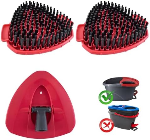 2 Pack Scrub Brush Replacement Head Compatible by Henyopet