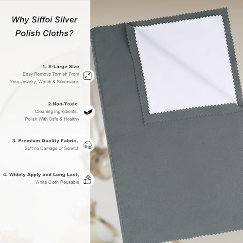 2PC X-Large 12x10'' Double Layer Jewelry Polishing & Buff Cloths - Image 6
