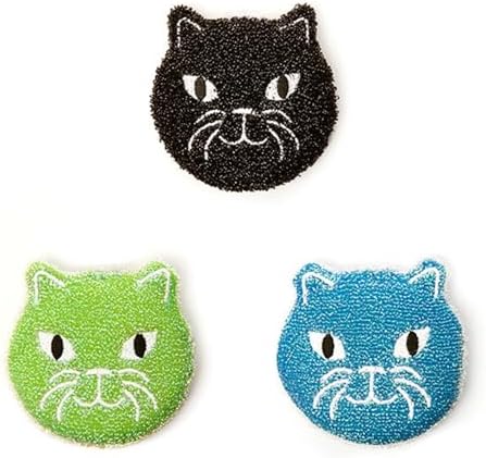 Kikkerland Reusable Cat Scrub Sponge – Cleaning Supplies by KikkerlandDesignInc