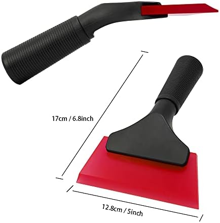 FOSHIO Small Squeegee with 5 Inch Rubber Blade Mini Wiper Window Tinting Tools - Image 3