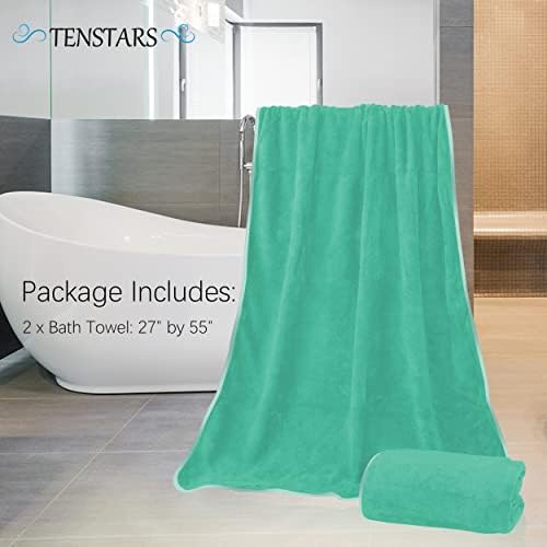 TENSTARS Silk Hemming Bath Towels - Image 2