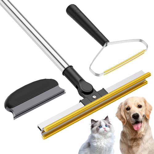 3 in 1 Carpet Rake for Pet Hair Removal, Tool Set of 3 by Bolfie