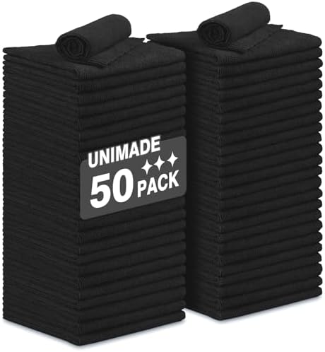 UNIMADE Microfiber Cleaning Cloth, 50 Pack Microfiber Towels by Unimade