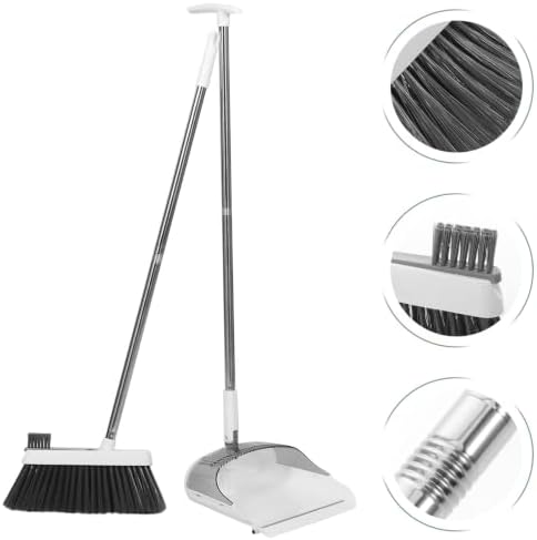 Broom Dustpan Combo for Home, Upright Floor Cleaning Set - Image 7
