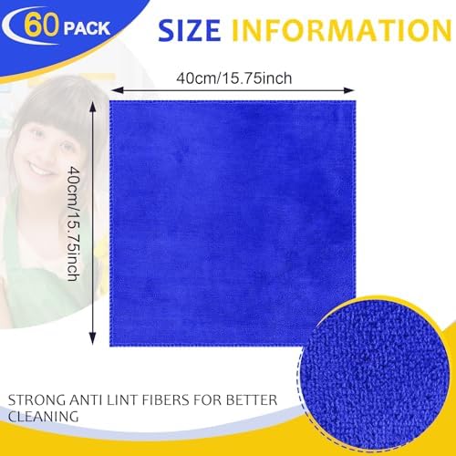 Nuenen Car Microfiber Clean Cloths, 16 x 16 Inch - Image 4
