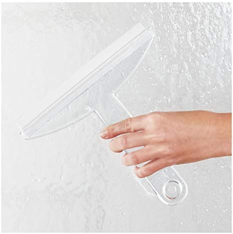 8" Clear Plastic Suction Squeegee Shower Window Cleaner - Image 5