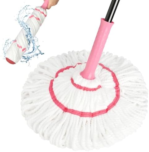 Self-Wringing Twist Mop for Floor Cleaning, 57” Long Handle Heavy Duty by XXFLOWER