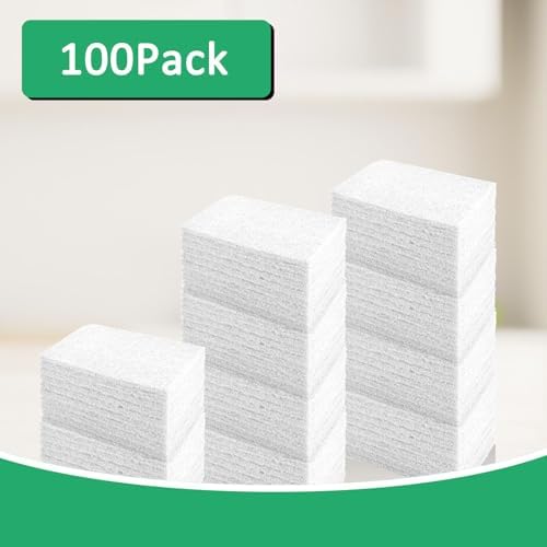 CONLI 100 PCS Scouring Pad Reusable Household White Scrubbing Pads - Image 7