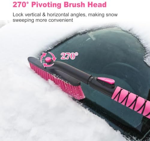 35 Inch Extendable Snow Brush for Car, Ice Scraper - Image 6