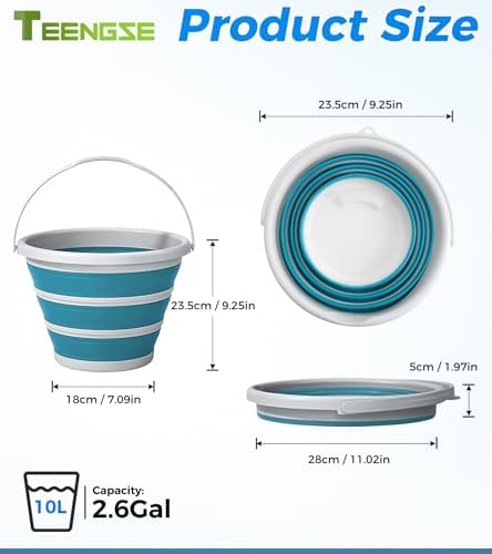 10L Portable Collapsible Silicone Bucket - Image 2