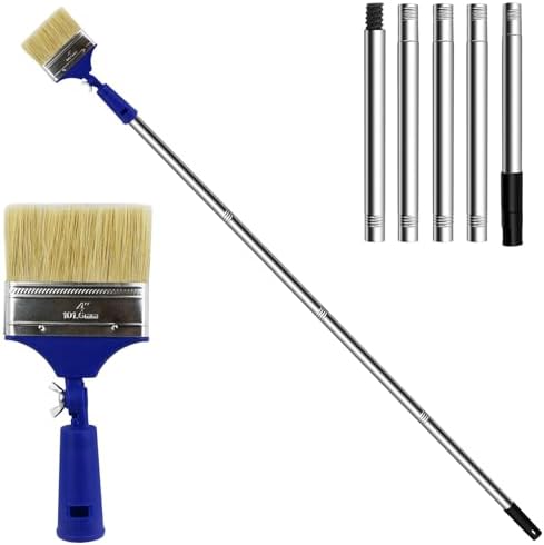 4" Paint Brush with Extension Pole, Long Brushes by TAOHUA+GARDEN