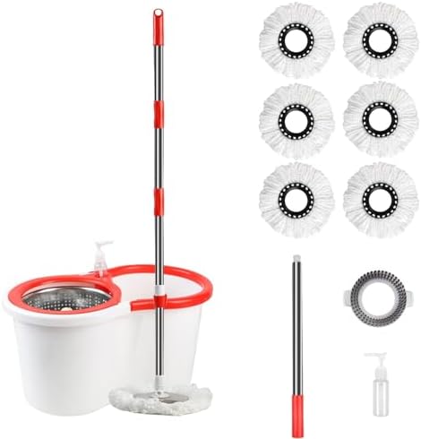 Spin Mop and Bucket with Wringer Set, by PULNDA