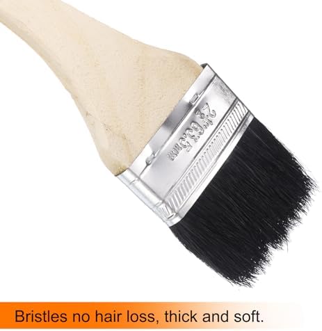 uxcell 3pcs Bent Radiator Paint Brush 2.5" Width Curved Wall Paint Soft Bristle - Image 4