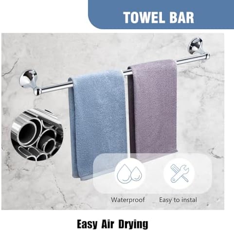 Classic Bathroom Hardware Accessory 4-piece Set - Image 3