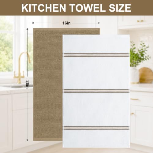 Homaxy Dual Design Cotton Kitchen Towels - Image 3