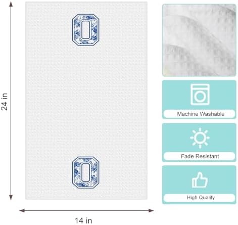 Chinoiserie Initial Kitchen Towels, Personalized Kitchen Towels, Personalized - Image 6