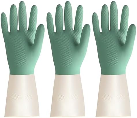 BOOMJOY Latex Cleaning Gloves, Heavy Duty Dishwashing Gloves, Reusable Medium by BOOMJOY