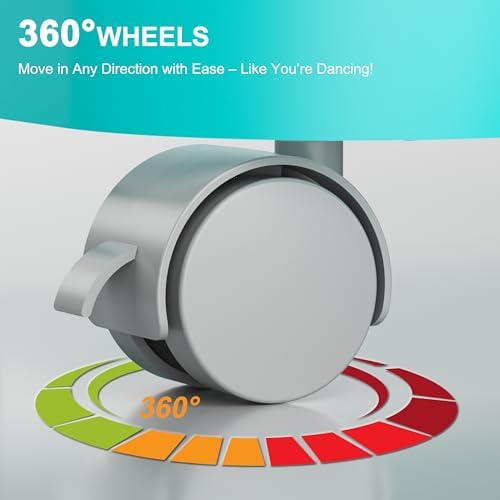 4-Pack 360° Swivel Replacement Wheels - Image 2