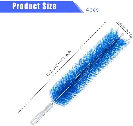 4 PCS Fan Cleaner Brush, Cobweb Duster Bendable Fan Duster, Plastic Dust - Image 2