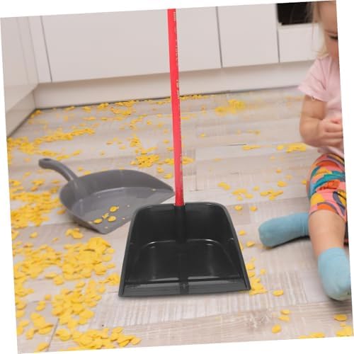 NUOBESTY Plastic Dustpan with Long Handle Upright Lobby Dustpan Stand Up Indoor - Image 7