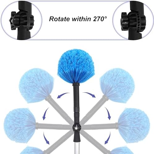 EaseYourDay Cobweb Duster Head Spider Web Brush, Fits 3/4" Screw-On Thread - Image 4