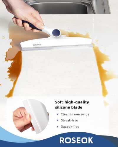 ROSEOK Shower Squeegee, Silicone Squeegee - Image 4