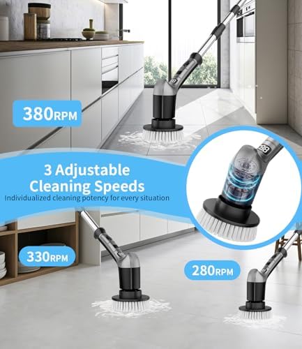 Electric Spin Scrubber for Bathtub, Shower Scrubber - Image 3