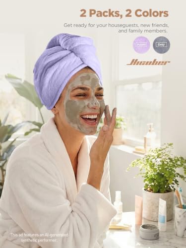 Hicober Microfiber Hair Towel Wrap - Image 4