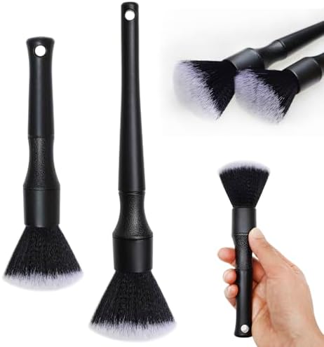 2 Microfiber Detailing Brushes, Car Interior Detailing Brush by Unknown
