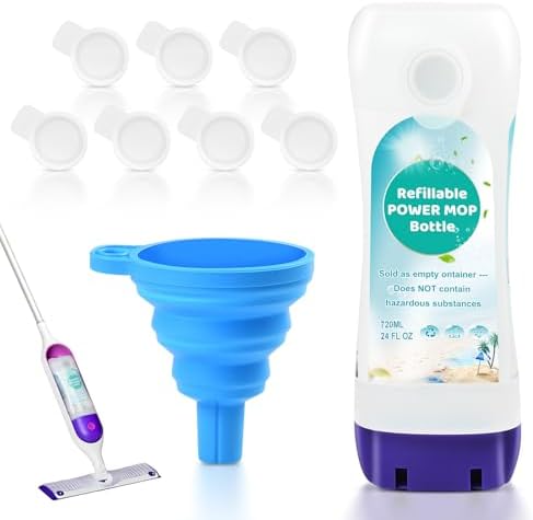 Leak-Proof Refillable Bottle for Swiffer® Power Mop™, 720ML / 24 FL.OZ by DrFlito