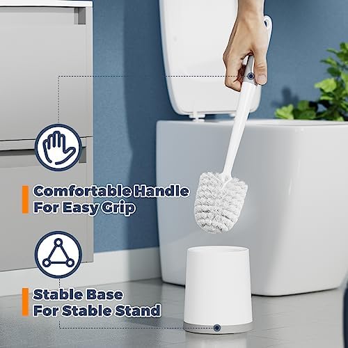Holaloha Toilet Brush and Holder Set, 3 Pack - Image 4